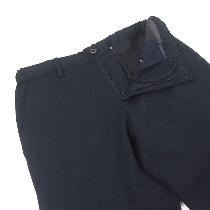 極美品□BLACK LABELCRESTBRIDGE ブラックレーベル クレストブリッジ 裏チェック柄 ジャージー素材 セットアップ ネイビー S 正規品