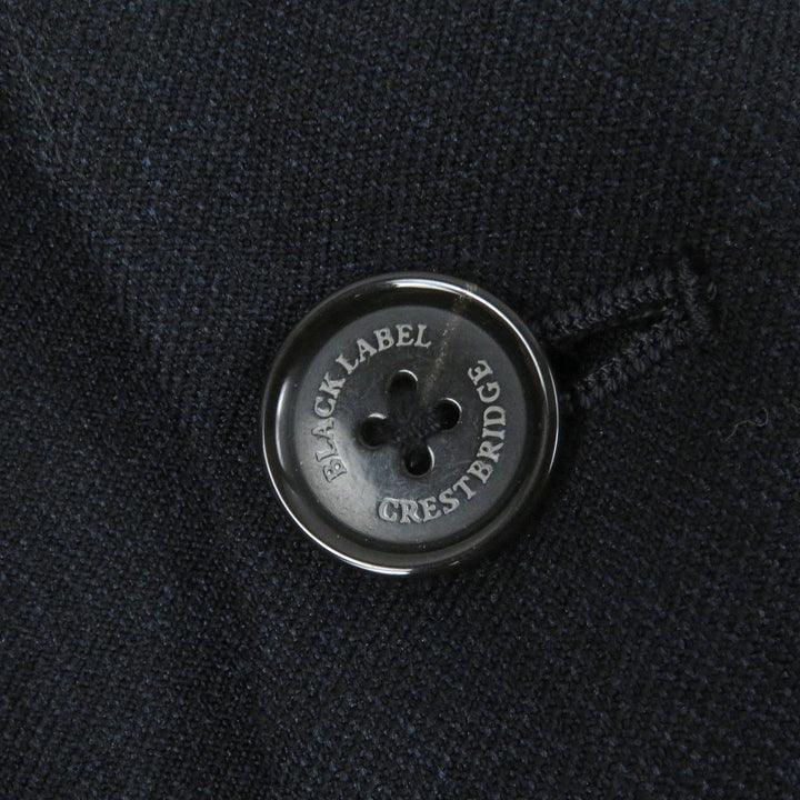 極美品□BLACK LABELCRESTBRIDGE ブラックレーベル クレストブリッジ 裏チェック柄 ジャージー素材 セットアップ ネイビー S 正規品