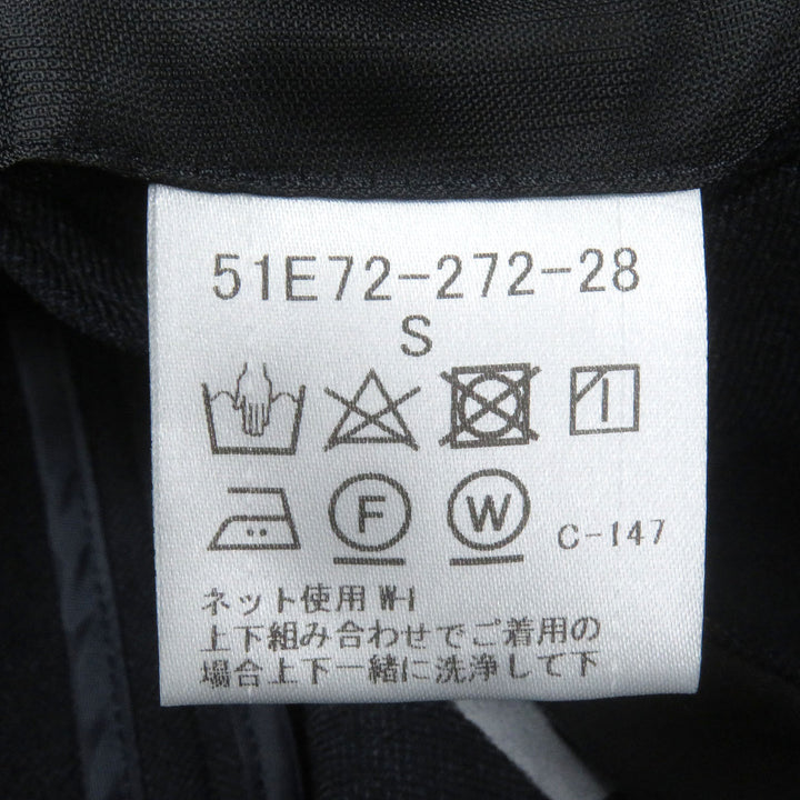 極美品□BLACK LABELCRESTBRIDGE ブラックレーベル クレストブリッジ 裏チェック柄 ジャージー素材 セットアップ ネイビー S 正規品