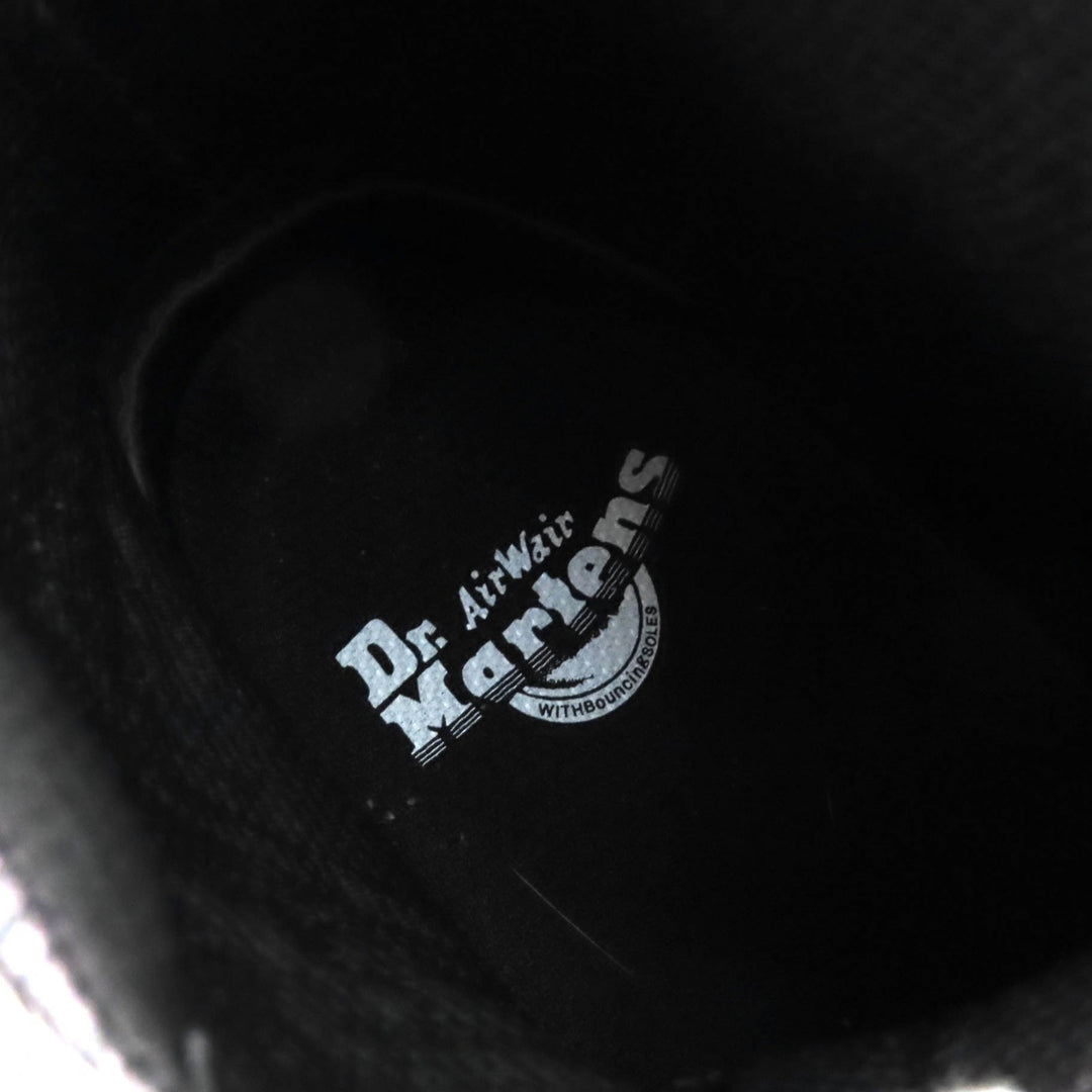 極美品△Dr.Martens ドクターマーチン RIKARD POLISHED SMOOTH 8I リカード 8ホール レースアップ レザー ショートブーツ ブラック UK6
