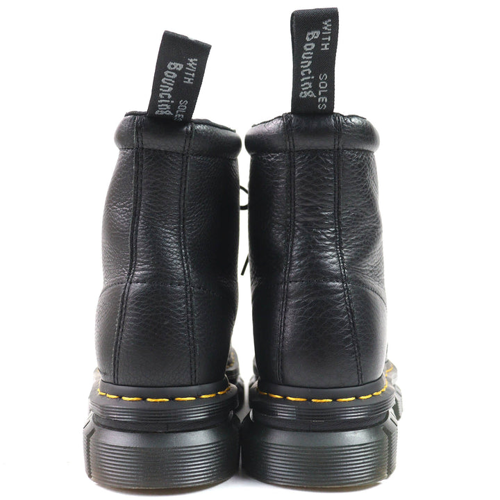 極美品△Dr.Martens ドクターマーチン RIKARD POLISHED SMOOTH 8I リカード 8ホール レースアップ レザー ショートブーツ ブラック UK6