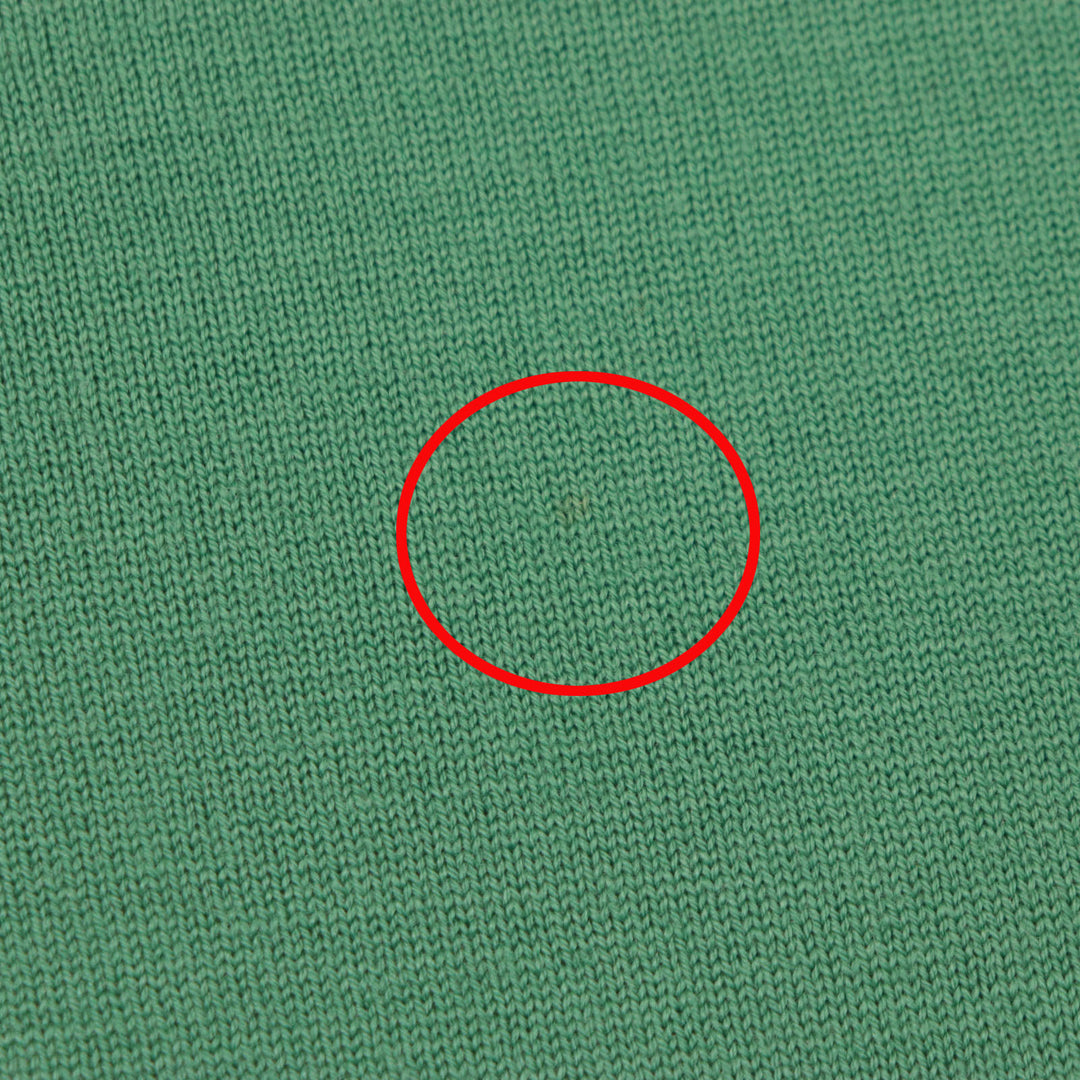 美品▼HERMES エルメス 22AW ウール100% H刺繍 クルーネック ハイゲージニット セーター グリーン M イタリア製 正規品 メンズ シンプル