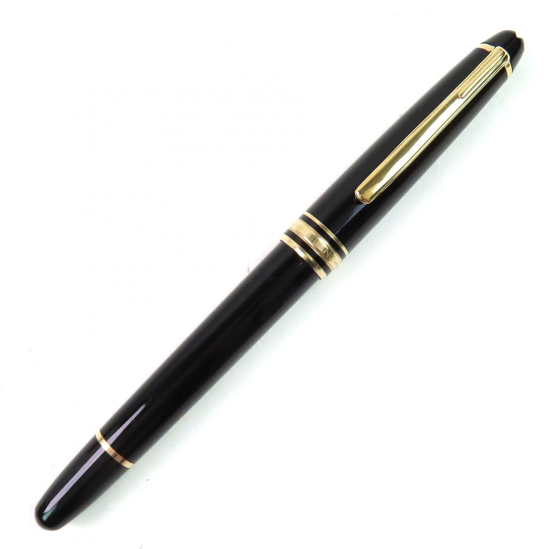 良品△MONTBLANC モンブラン マイスターシュテュック クラシック ペン先14K EFニブ ホワイトスター 万年筆 ブラック ゴールド ドイツ製