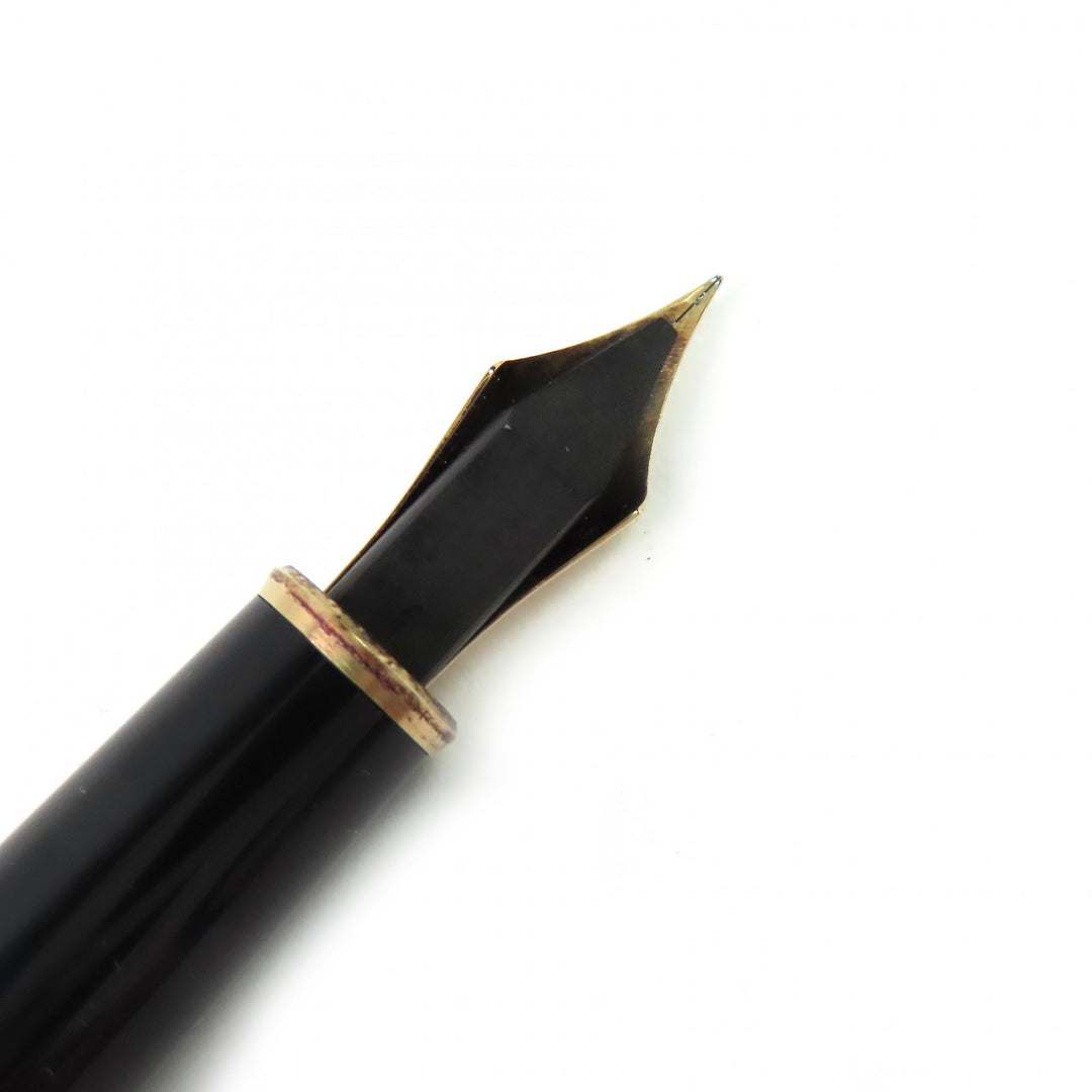 良品△MONTBLANC モンブラン マイスターシュテュック クラシック ペン先14K EFニブ ホワイトスター 万年筆 ブラック ゴールド ドイツ製