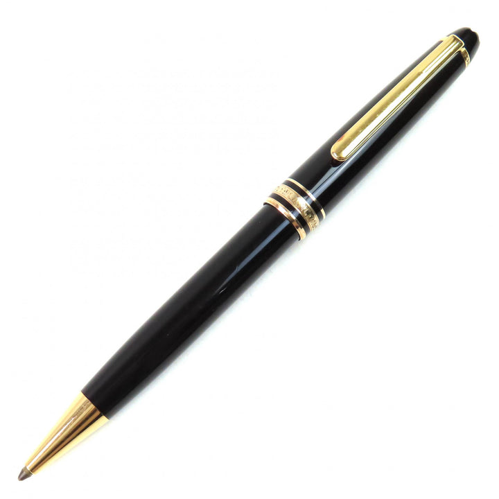 良品△MONTBLANC モンブラン マイスターシュテュック クラシック PIX ホワイトスター ツイスト ボールペン ブラック ゴールド 筆記確認済