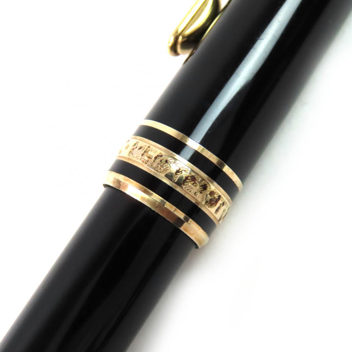 良品△MONTBLANC モンブラン マイスターシュテュック クラシック PIX ホワイトスター ツイスト ボールペン ブラック ゴールド 筆記確認済