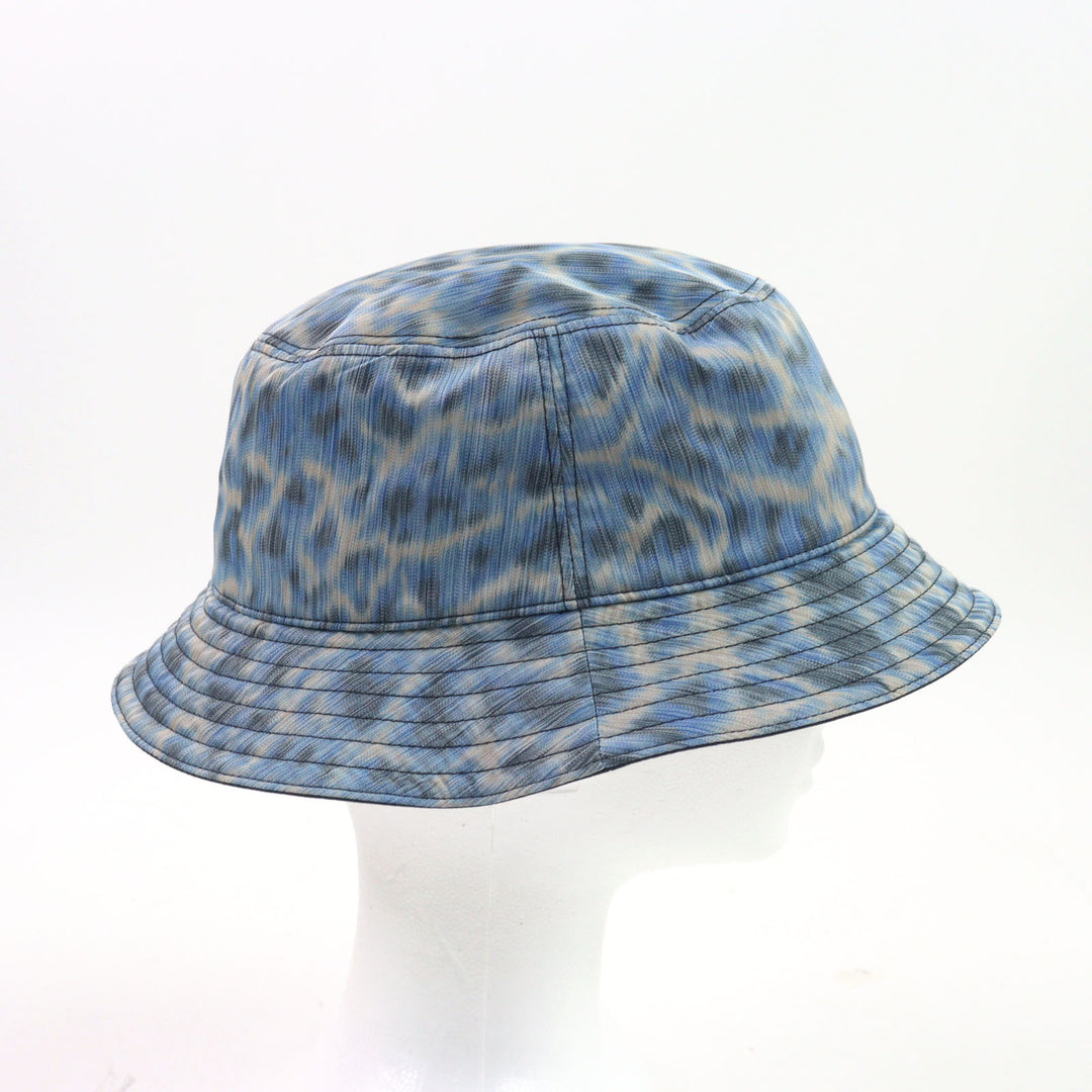 未使用品○DIOR Parley ディオールオム パーレイ 293C906D5547 ロゴタグ アドリア海プリント バケットハット 正規品 メンズ 定価90000円