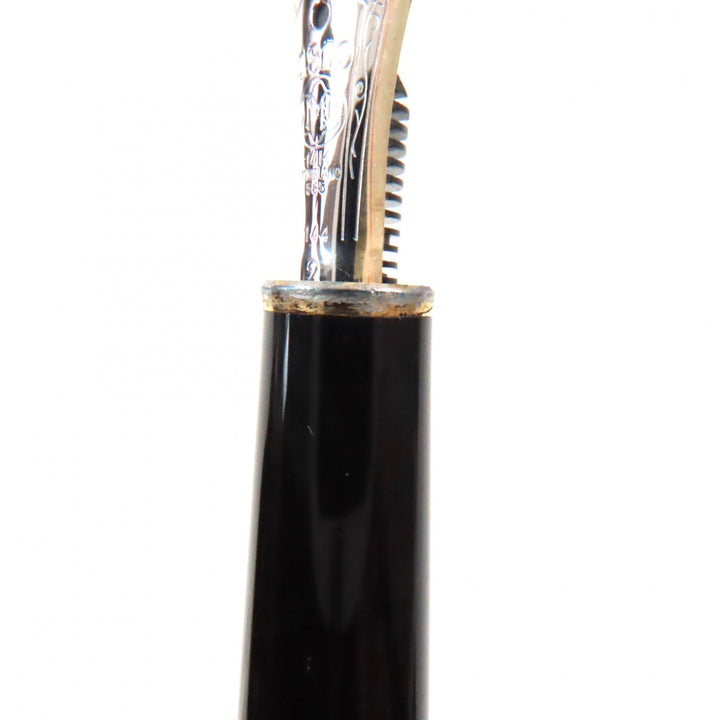 良品▼MONTBLANC モンブラン マイスターシュテュック クラシック ペン先14K Mニブ ホワイトスター 万年筆 ブラック ゴールド ドイツ製