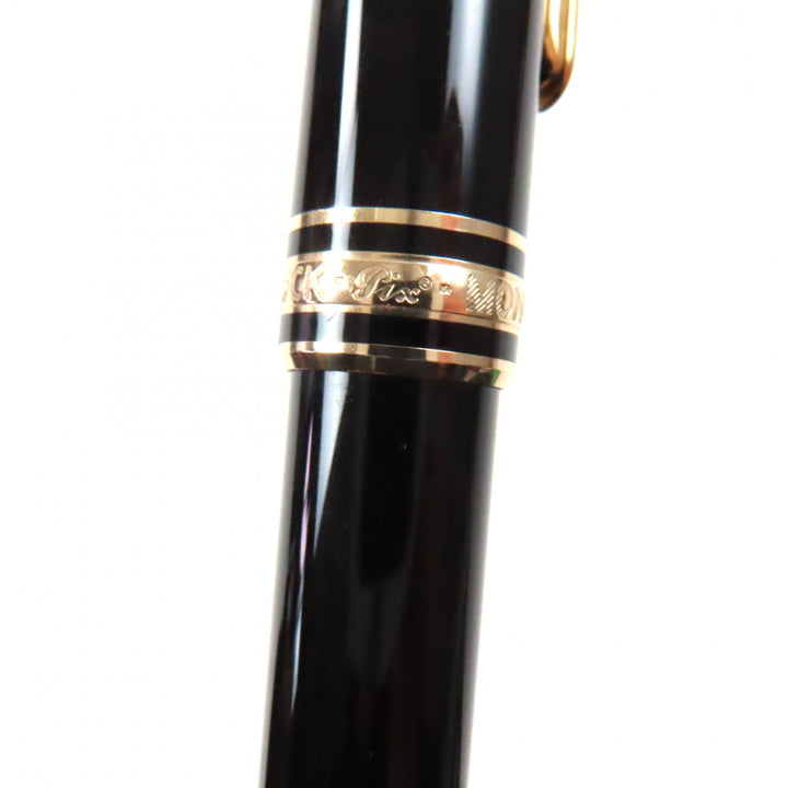 良品▼MONTBLANC モンブラン マイスターシュテュック クラシック ペン先14K Mニブ ホワイトスター 万年筆 ブラック ゴールド ドイツ製