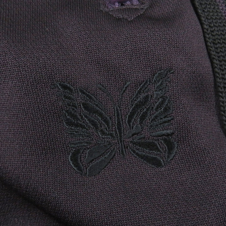 極美品□Needles ニードルス PU273 ロゴエンブロイダリー サイドライン ジャージ トラックパンツ パープル S 正規品 メンズオススメ