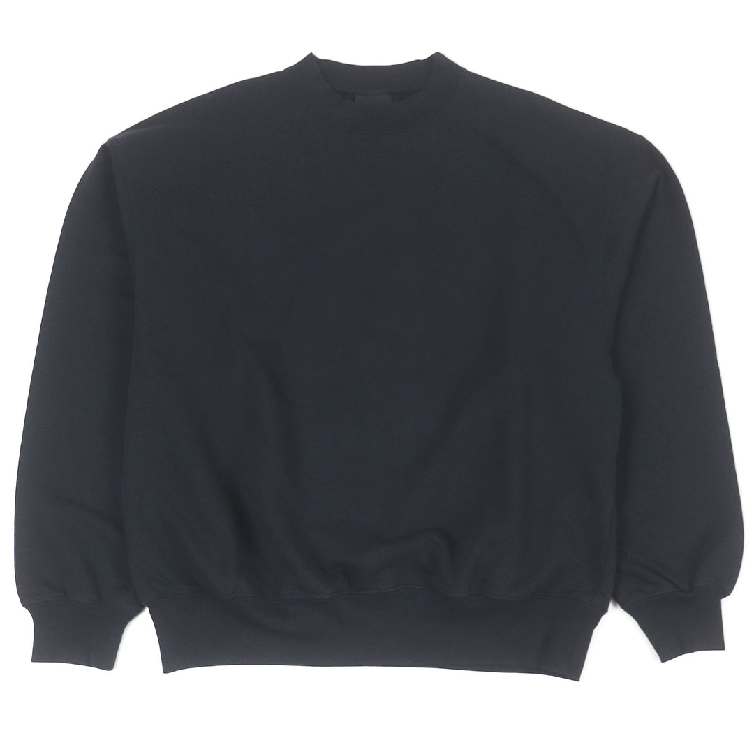 極美品□BALENCIAGA バレンシアガ 22AW 697869 バックロゴエンブロイダリー トレーナー スウェットシャツ ブラック XXS 正規品 メンズ