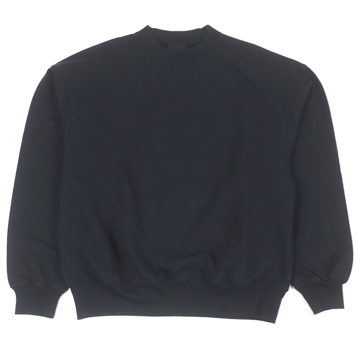 極美品□BALENCIAGA バレンシアガ 22AW 697869 バックロゴエンブロイダリー トレーナー スウェットシャツ ブラック XXS 正規品 メンズ