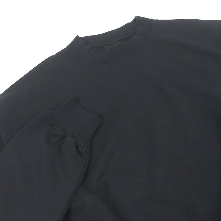 極美品□BALENCIAGA バレンシアガ 22AW 697869 バックロゴエンブロイダリー トレーナー スウェットシャツ ブラック XXS 正規品 メンズ