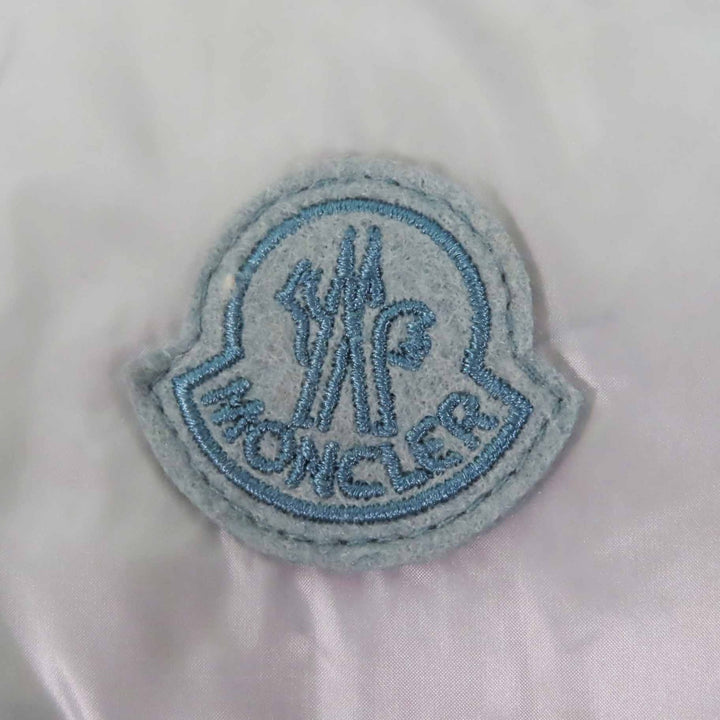 美品◎MONCLER モンクレール 22-23AW ACHARD アシャール エコファー リバーシブル ZIP ダウンベスト ライトブルー 1 正規品 レディース