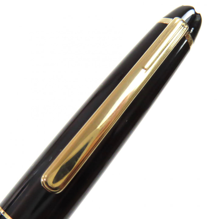 美品▼MONTBLANC モンブラン マイスターシュテュック クラシック ペン先14K Bニブ ホワイトスター 万年筆 ブラック ゴールド ドイツ製