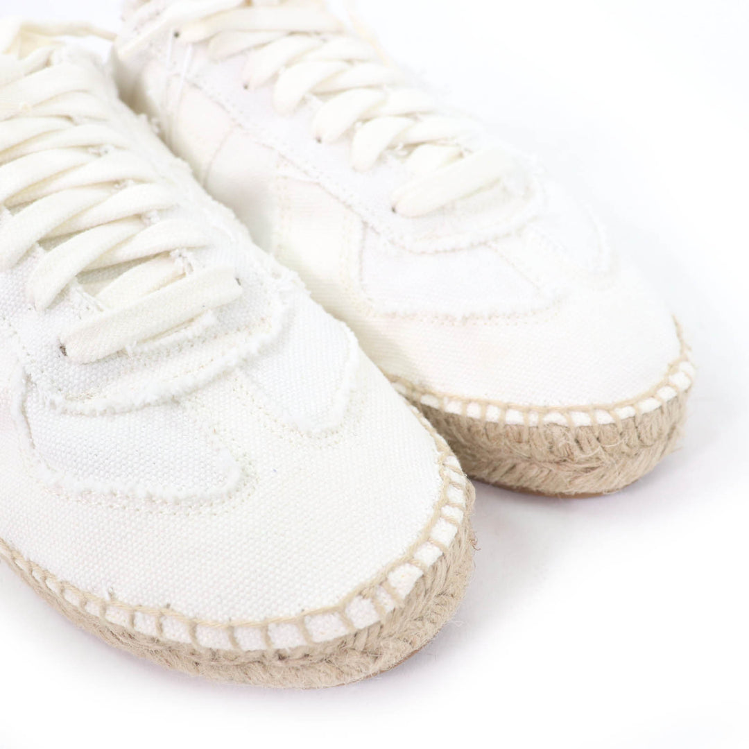 未使用品☆Maison Margiela 22 メゾンマルジェラ22 22AW S38WS0192 レースアップ エスパドリーユ シューズ ホワイト 37 箱付 レディース