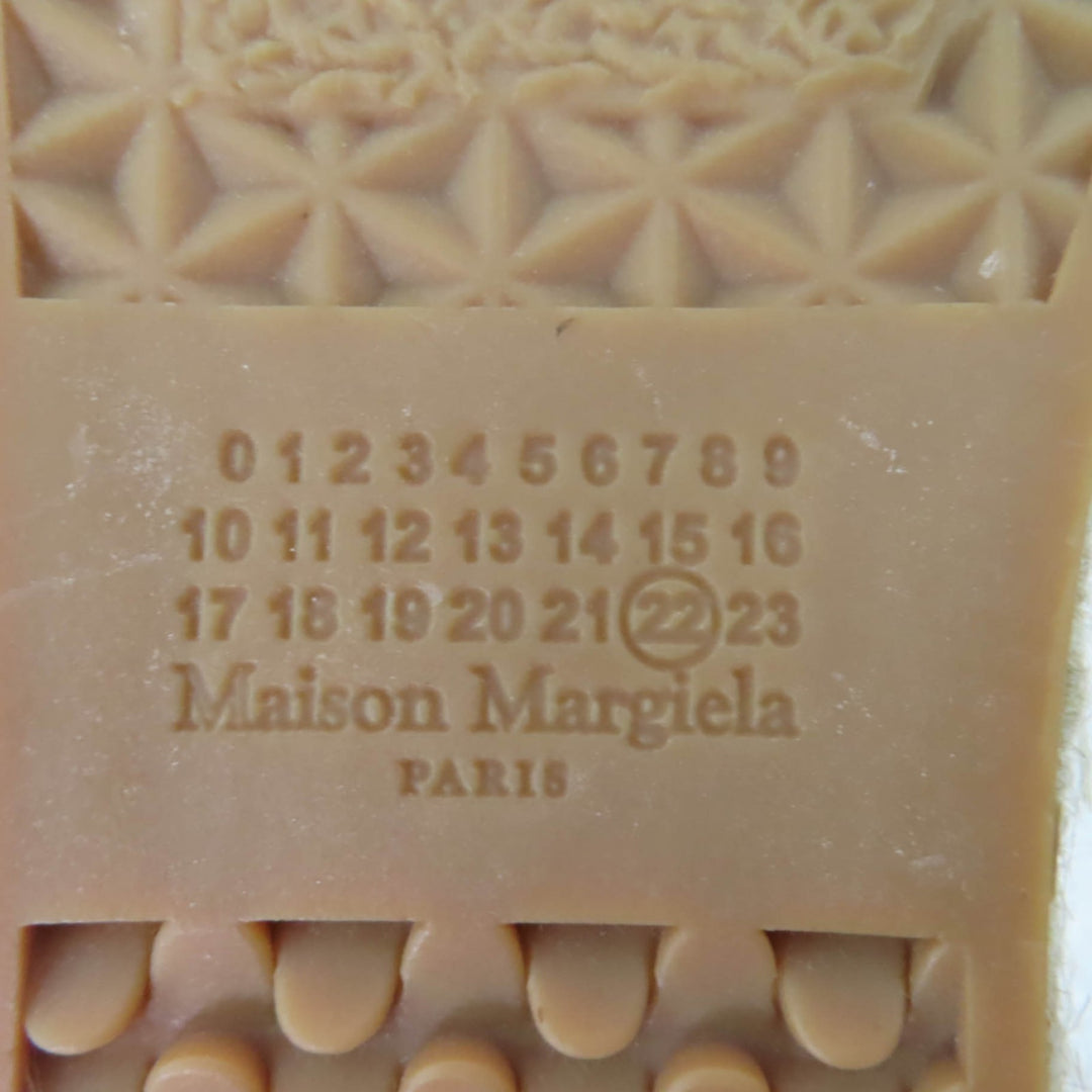 未使用品☆Maison Margiela 22 メゾンマルジェラ22 22AW S38WS0192 レースアップ エスパドリーユ シューズ ホワイト 37 箱付 レディース