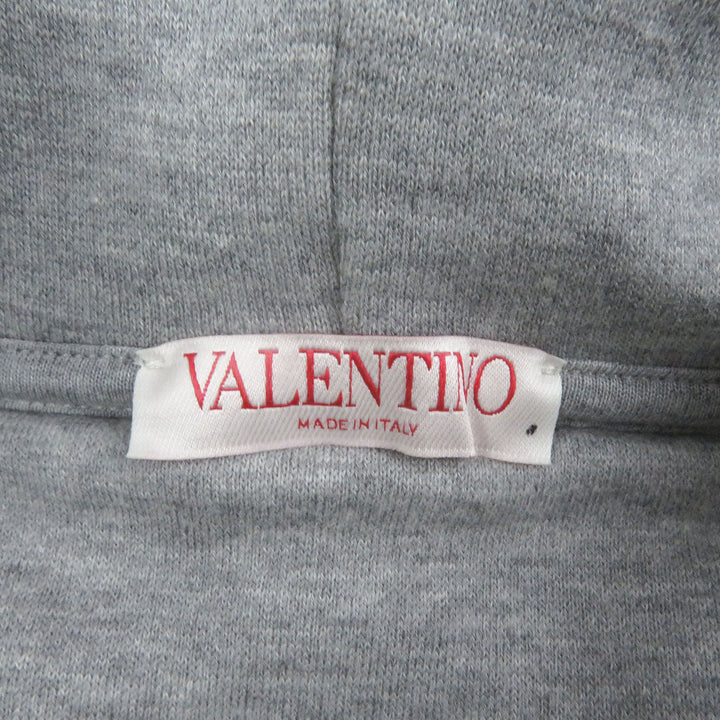 極美品□VALENTINO ヴァレンティノ 22AW 1V3MF22U8MG ロゴエンブロイダリー フーディー プルオーバーパーカー XXL イタリア製 正規品