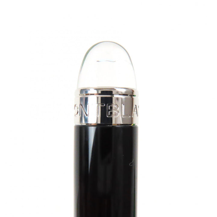 極美品▼MONTBLANC モンブラン スターウォーカー ホワイトスター ツイスト式 ボールペン ブラック シルバー ケース付き 筆記確認済み