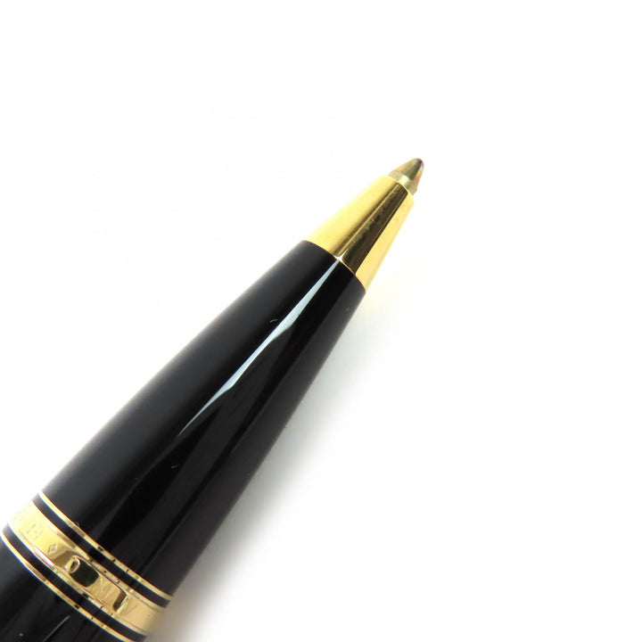 美品△MONTBLANC モンブラン ボエム PIX レッドジェムストーン ホワイトスター ツイスト式 ボールペン ブラック ゴールド 筆記確認済み