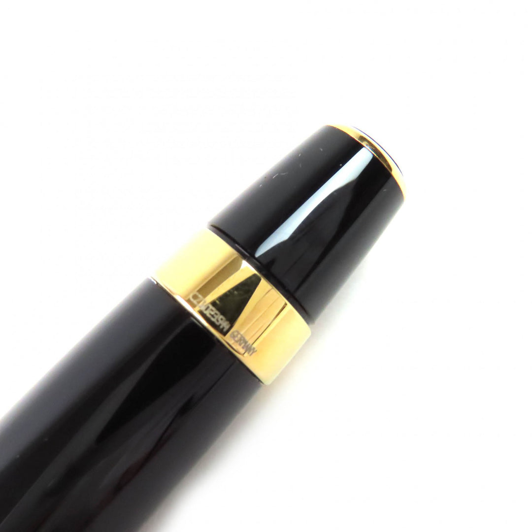 美品△MONTBLANC モンブラン ボエム PIX レッドジェムストーン ホワイトスター ツイスト式 ボールペン ブラック ゴールド 筆記確認済み