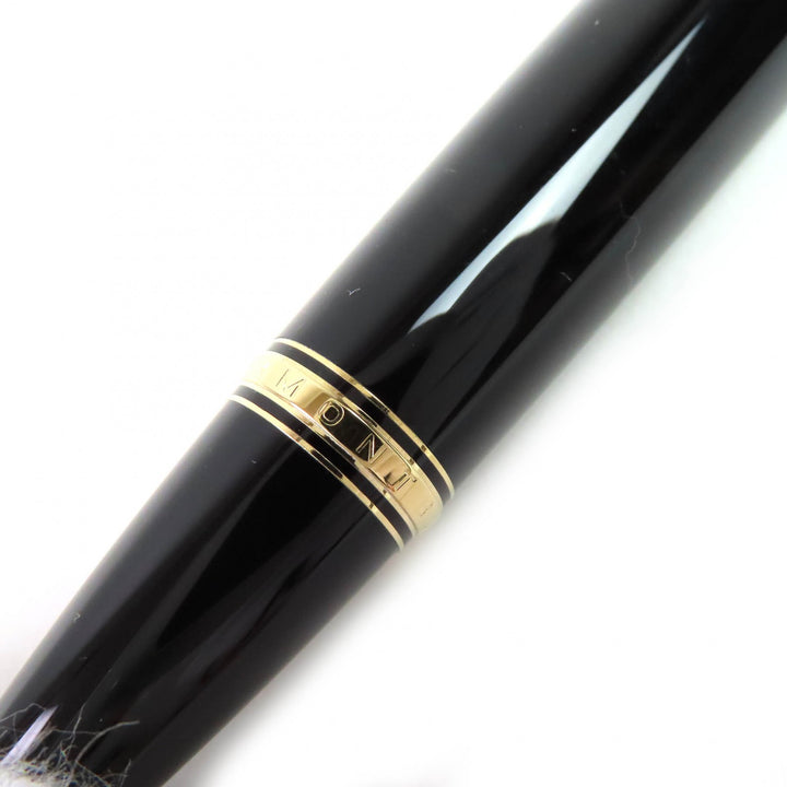 美品△MONTBLANC モンブラン ボエム PIX レッドジェムストーン ホワイトスター ツイスト式 ボールペン ブラック ゴールド 筆記確認済み
