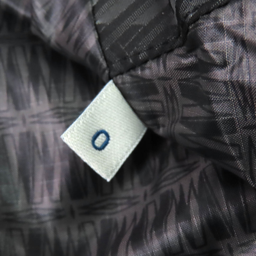 美品△MONCLER モンクレール TIAMAT ティアマート シェブロン柄 ロゴワッペン ラビットファー・フード付き ダウンジャケット ブラック 0