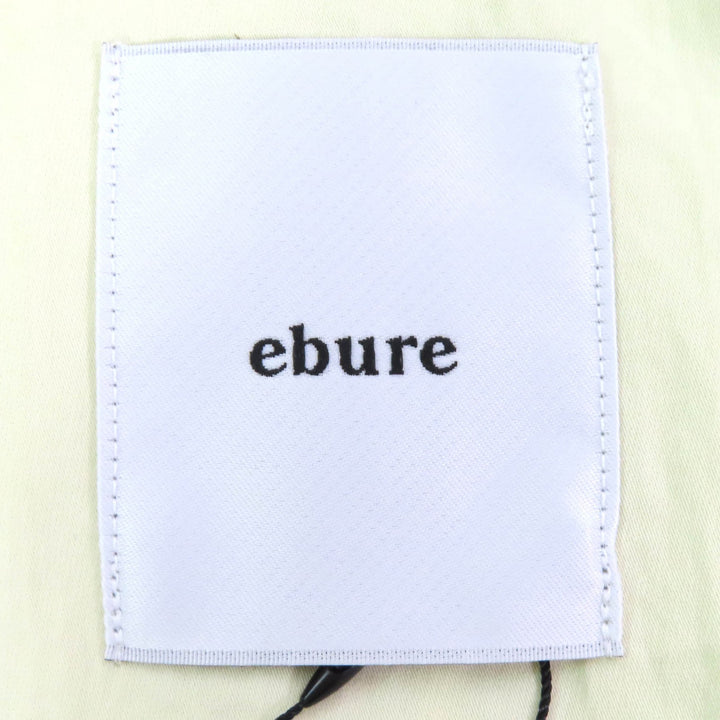 未使用品△ebure エブール 3510200032 ベルト付き リンクルコットン スタンドノーカラー トレンチコート 38 正規品 定価121000円