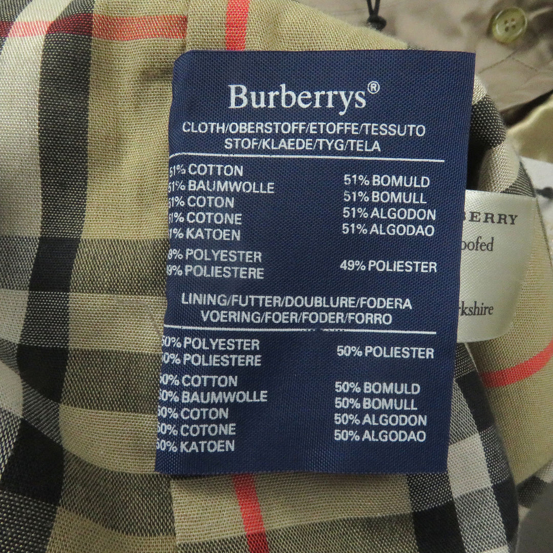 人気□Burberrys バーバリー ヴィンテージ Trench Restored 伊勢丹新宿限定 20/78 裏ノバチェック トレンチコート ベージュ Lサイズ相当
