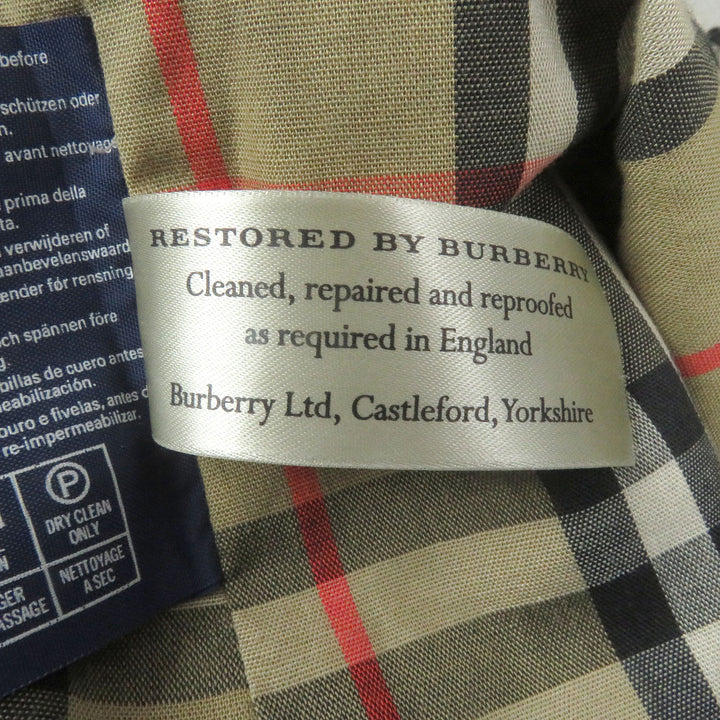 人気□Burberrys バーバリー ヴィンテージ Trench Restored 伊勢丹新宿限定 20/78 裏ノバチェック トレンチコート ベージュ Lサイズ相当