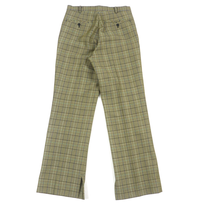 極美品▼TENDER PERSON テンダーパーソン 23SS GY-PT-4212 LEGGUARDS STRAIGHT SLACKS チェック柄 パンツ イエロー 3 日本製 正規品