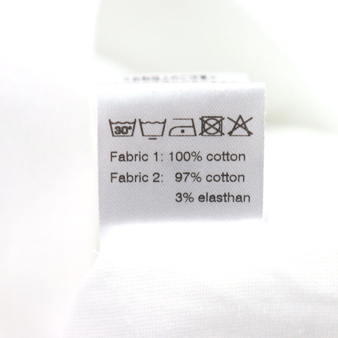 未使用品○ANTICIPO アンティーチポ INZOLIA インツォリア ロゴタグ スムースコットン Vネック リブ切替 半袖Ｔシャツ 42 正規品 メンズ