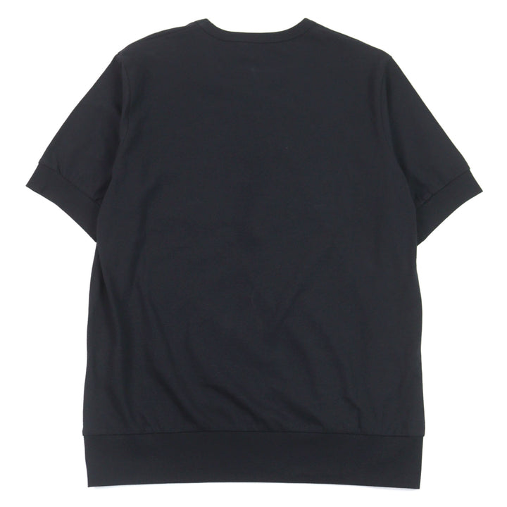 未使用品○ANTICIPO アンティーチポ INZOLIA インツォリア ロゴタグ スムースコットン Vネック リブ切替 半袖Ｔシャツ 42 正規品 メンズ