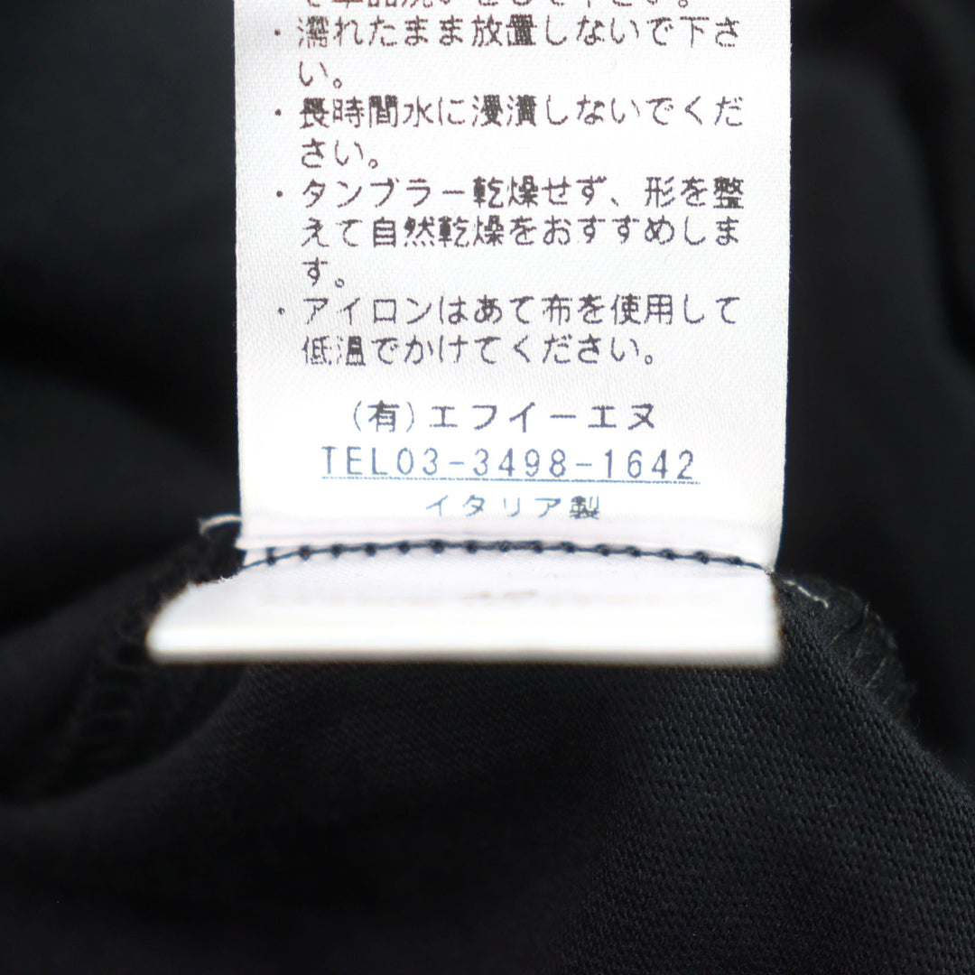 未使用品○ANTICIPO アンティーチポ INZOLIA インツォリア ロゴタグ スムースコットン Vネック リブ切替 半袖Ｔシャツ 42 正規品 メンズ
