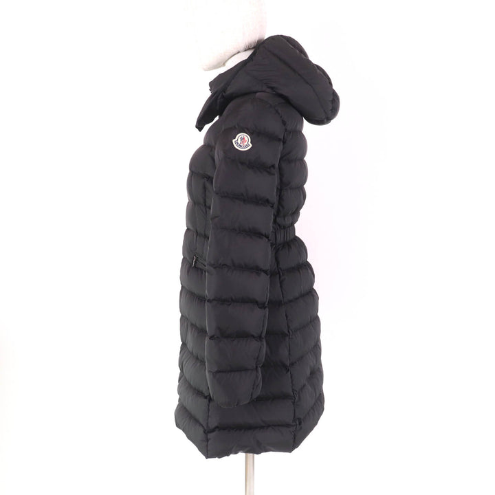 美品★MONCLER モンクレール CHARPAL フード・ロゴワッペン付 ZIP UP ダウンコート 黒 12anni 152cm（レディースXS相当）レディース可