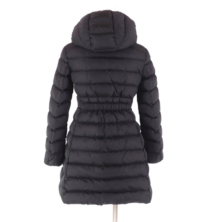 美品★MONCLER モンクレール CHARPAL フード・ロゴワッペン付 ZIP UP ダウンコート 黒 12anni 152cm（レディースXS相当）レディース可