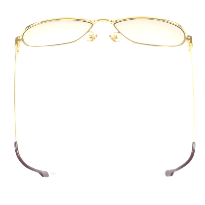 極美品▼Cartier カルティエ マイヨン パンテール ティアドロップ ロゴ金具付き グラデーションレンズ サングラス 63□16 140 ケース付き