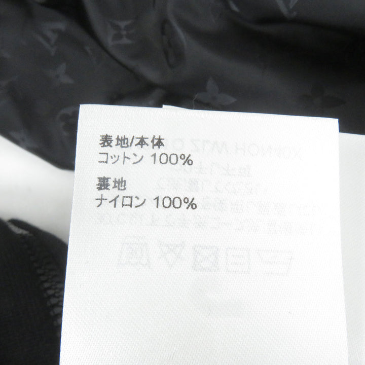 極美品□LOUIS VUITTON ルイヴィトン 2023年製 モノグラム リバーシブル WZIP ボンバージャケット ブラック XL イタリア製 正規品 メンズ