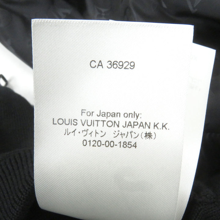 極美品□LOUIS VUITTON ルイヴィトン 2023年製 モノグラム リバーシブル WZIP ボンバージャケット ブラック XL イタリア製 正規品 メンズ