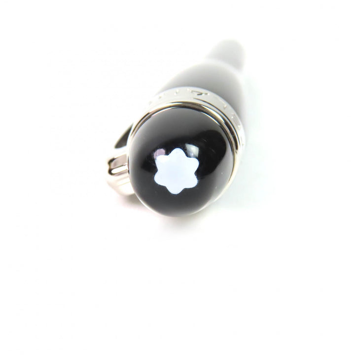 良品△MONTBLANC モンブラン スターウォーカー PIX ホワイトスター キャップ式 ボールペン ブラック シルバー ドイツ製 メンズ