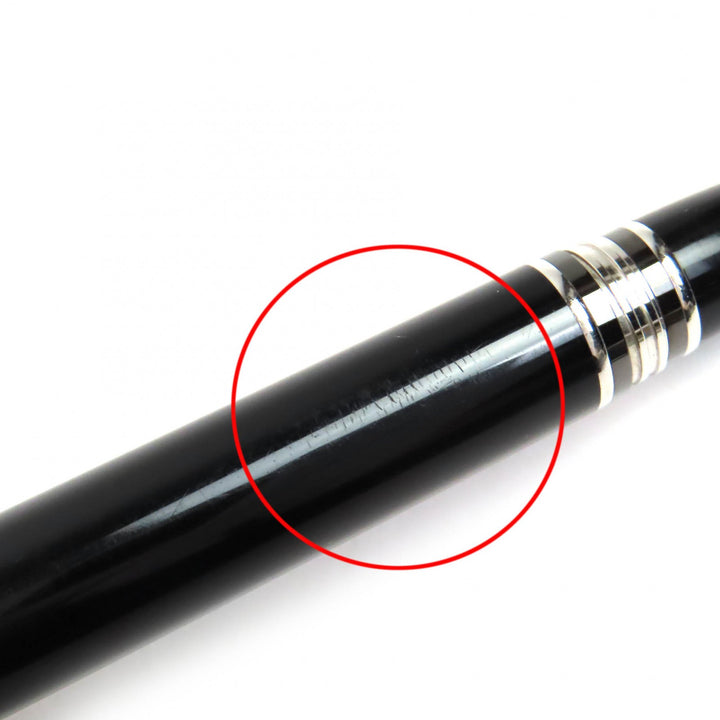 良品△MONTBLANC モンブラン スターウォーカー PIX ホワイトスター キャップ式 ボールペン ブラック シルバー ドイツ製 メンズ