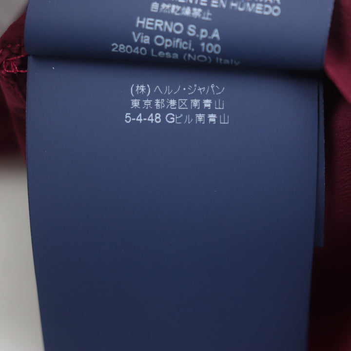 未使用品▼Herno ヘルノ 2018年製 GI0177U AIR-TECH フード付き メッシュ ジップアップ ジレ ベスト レッド 46 イタリア製 正規品 メンズ