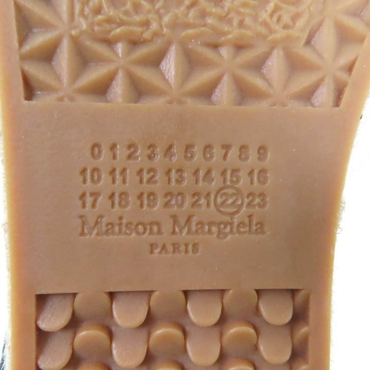 未使用品★Maison Margiela 22 メゾンマルジェラ22 S38WS0192 エスパドリーユ レースアップ デニム サボ スニーカー 黒 37 箱・袋付