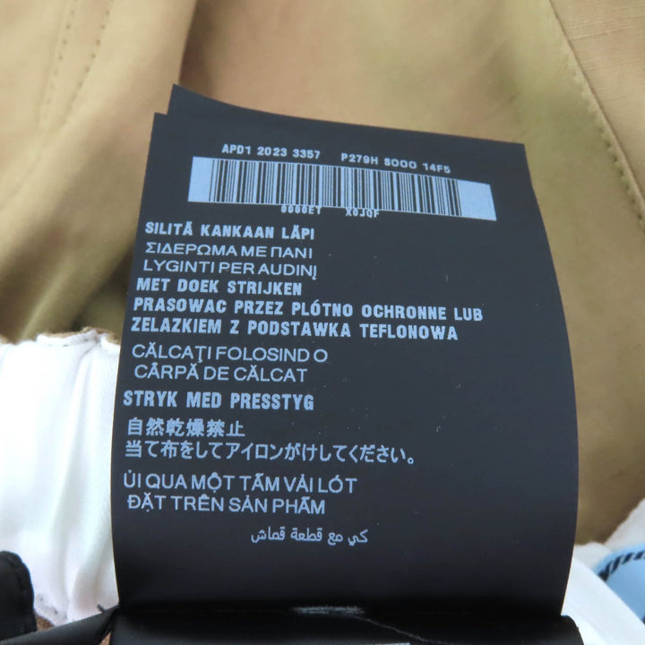 極美品★PRADA プラダ 2023年製 P279H パナマコットン リネン混 ベルトデザイン ショートパンツ ブラウン 36 伊製 正規品 定価159500円