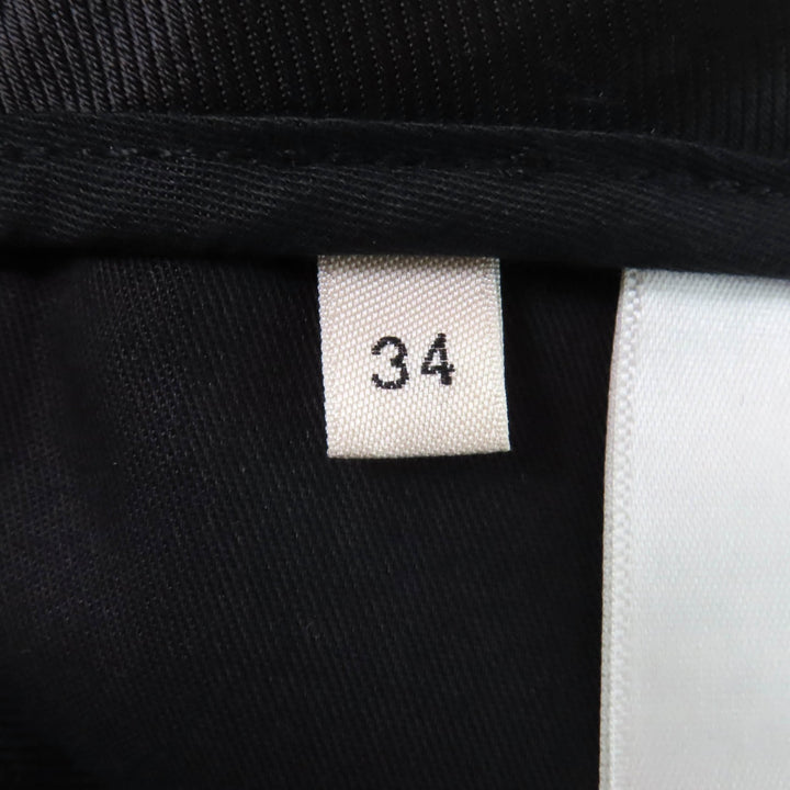 極美品★CELINE セリーヌ 2P519673D ウール100％ センタープレス ツータック ワイドパンツ スラックス ブラック 34 正規品 レディース