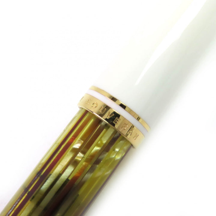 極美品△PERIKAN ペリカン スーベレーン 400 ペン先14K EFニブ 万年筆 ホワイトトータス ドイツ製 メンズ オススメ◎