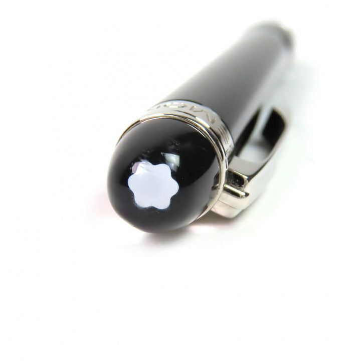 良品△MONTBLANC モンブラン スターウォーカー PIX ホワイトスター ツイスト式 ボールペン ブラック シルバー ドイツ製 筆記確認済み
