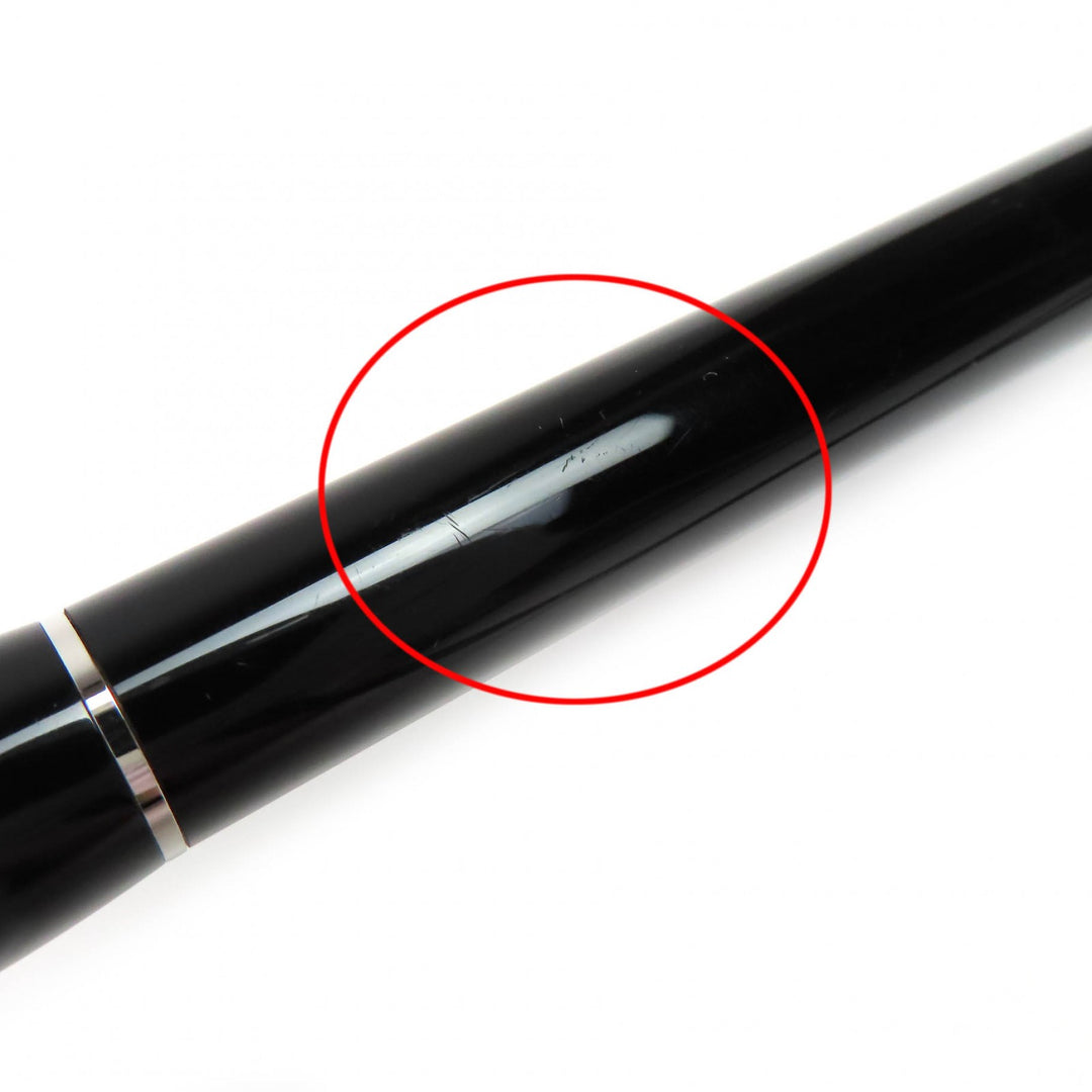 良品△MONTBLANC モンブラン スターウォーカー PIX ホワイトスター ツイスト式 ボールペン ブラック シルバー ドイツ製 筆記確認済み
