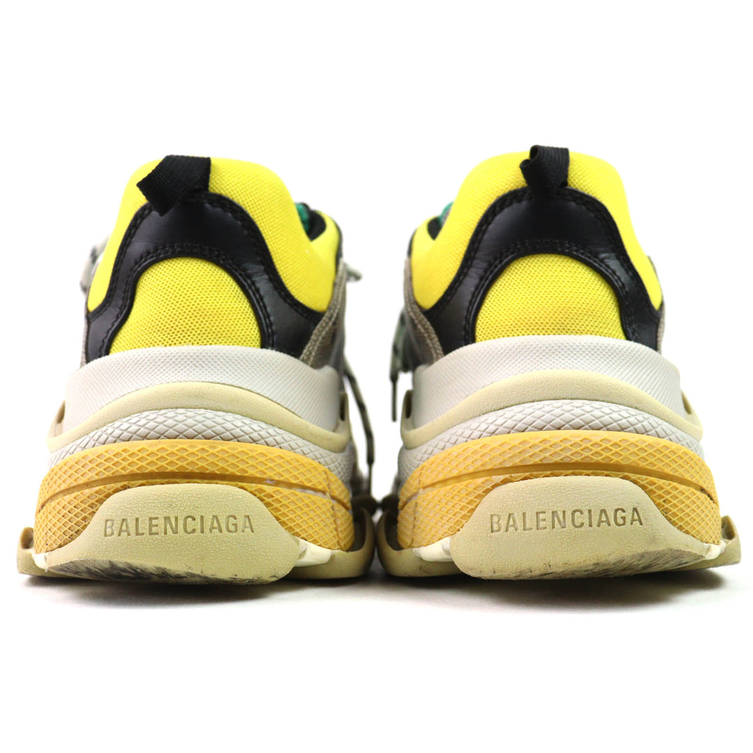 美品△GUCCI×BALENCIAGA グッチ×バレンシアガ 681067 ザ・ハッカープロジェクト トリプルS スニーカー ベージュ グリーン イエロー 27.5