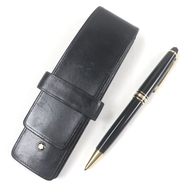 良品□MONTBLANC モンブラン マイスターシュテュック クラシック ツイスト式 ボールペン ブラック ゴールド ドイツ製 メンズ　筆記確認済